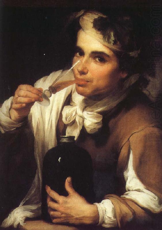 Juvenile drinking, Bartolome Esteban Murillo